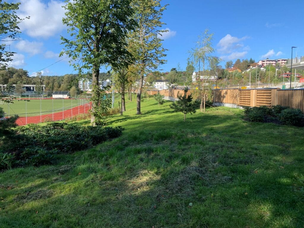 Støyskjerm D16 Fyllingsdalen - Foto NCC